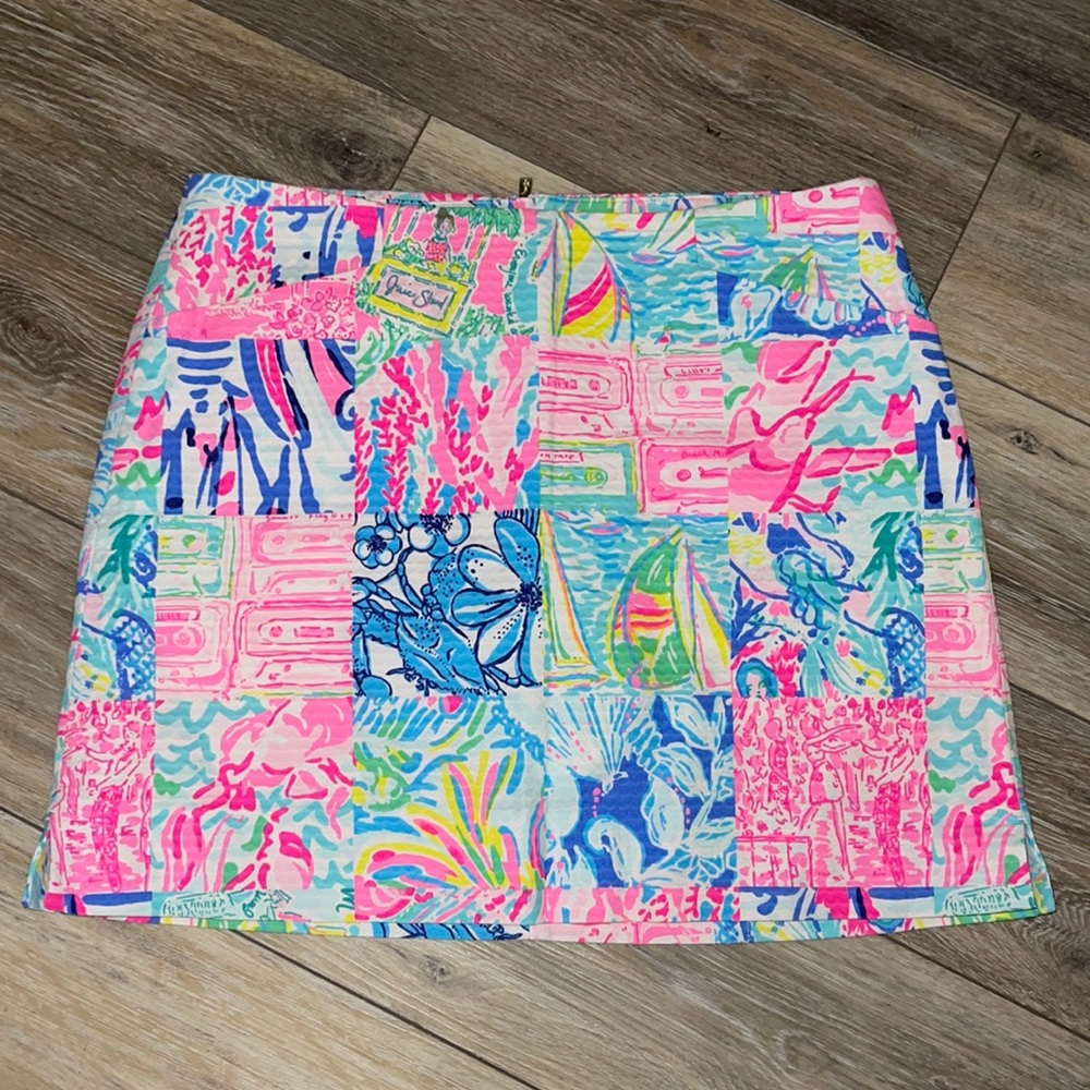 Lilly Pulitzer patchwork style skirt